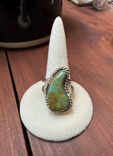 Vintage Navajo Royston Turquoise Sterling Silver Ring Size 6