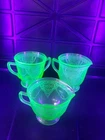 #5046 Uranium Depression 3 Piece Lot  Milk, Sugar, Cream !