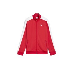 PUMA T7 Always On Full Zip Track Jacket Youth Boys Red Casual Athletic Outerwear