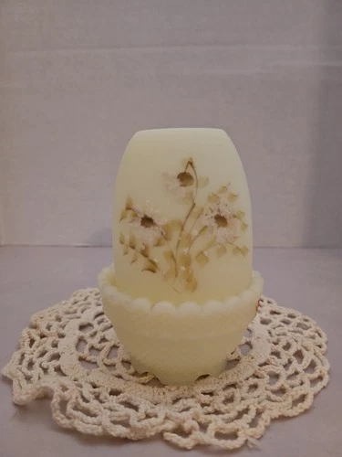 Fenton Fairy Lamp GLOWER! Crack And Fleabite