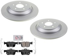 Rear GEO Coated Disc Brake Rotors Brake Pads For Ford Bronco Sport 2021-2023