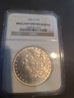 1885-O Morgan Silver Dollar $1 - NGC...uncirculated Coin Brilliant Luster