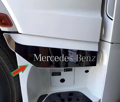 Für Mercedes ACTROS MP4 / MP5 TOP OF STEP CHROM Chrom Poliert Edelstahl 2 STÜCK