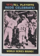 1971 Topps 1970 NL Playoffs Cincinnati Reds Celebrate! World Series Bound! 0t3