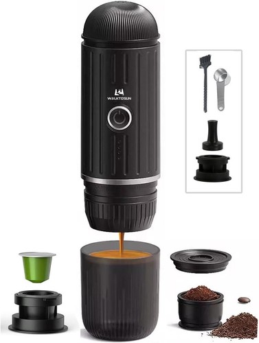 Portable Espresso Coffee Maker Electric Expresso Maker, 19 Bar Pressure for Home