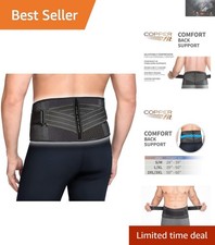 Copper Fit Small/Medium Back Support - Comfortable Compression Brace for Fitness