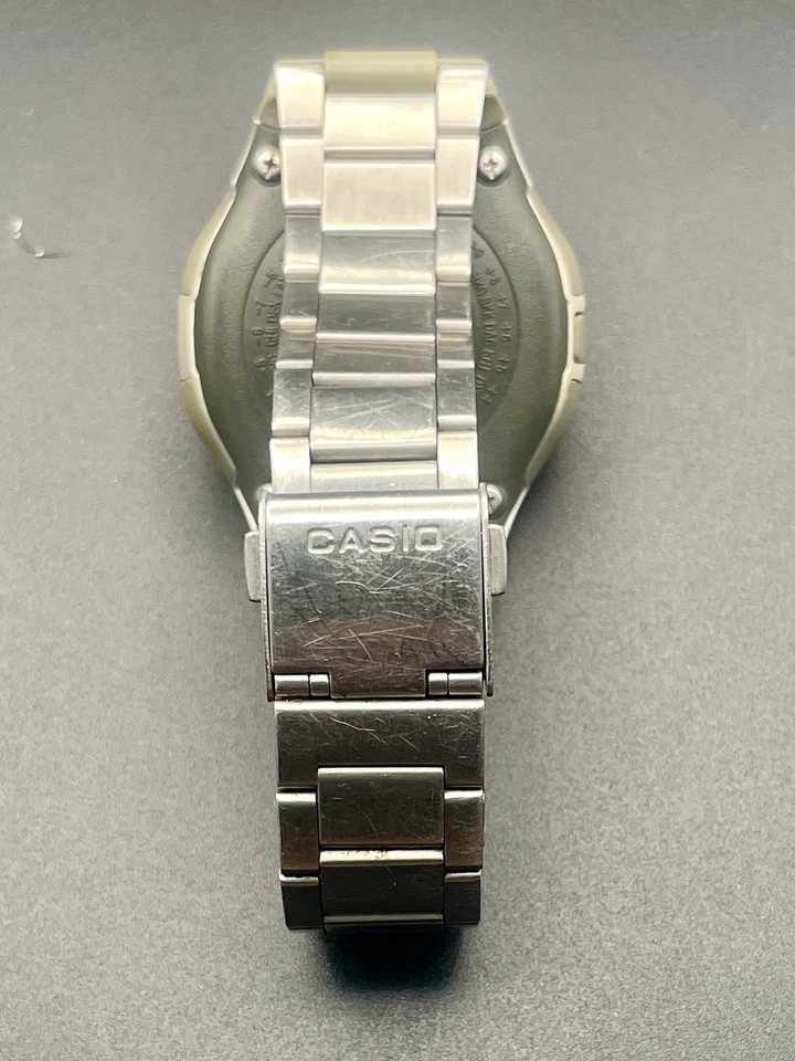 CASIO Wave Captor World Time Light Date Alarm Stainless Steel Quartz - image 4 of 4