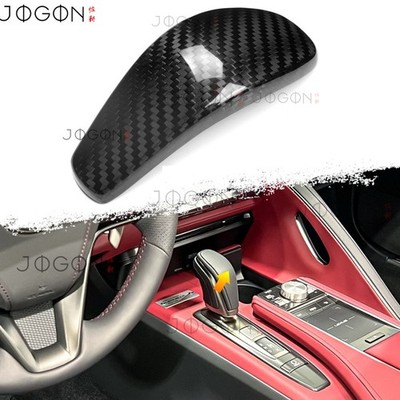 For Lexus LC500 500h LC Z100 AWD 2018+ Real Carbon Console Gear Lever Knob Cover