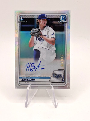 2021 Bowman Chrome Refractor #CDA-HB Hunter Barnhart AUTO /499