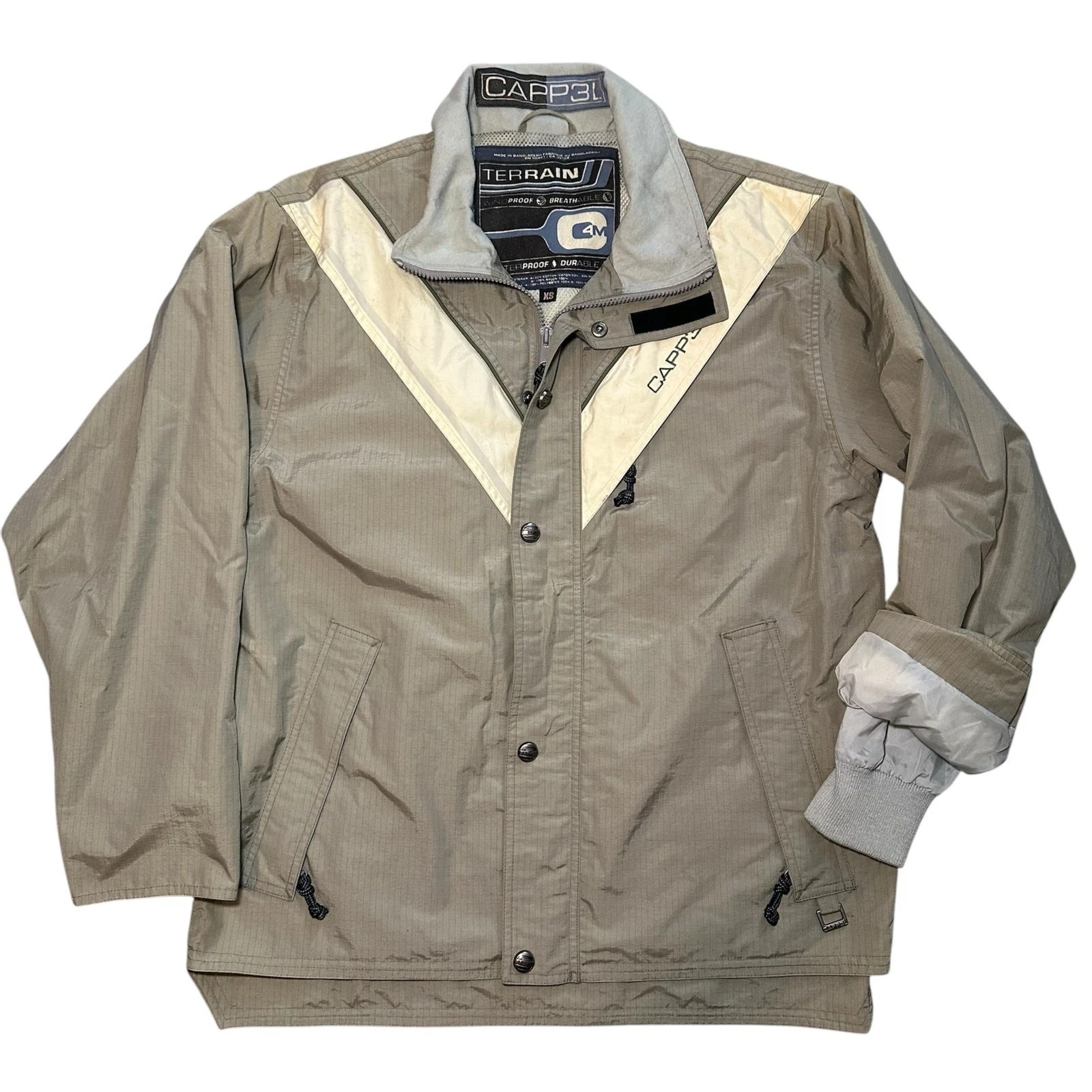 Capp3l Terrain Ride Snowboard Jacket Unisex Size XS Waterproof Breathable Beige