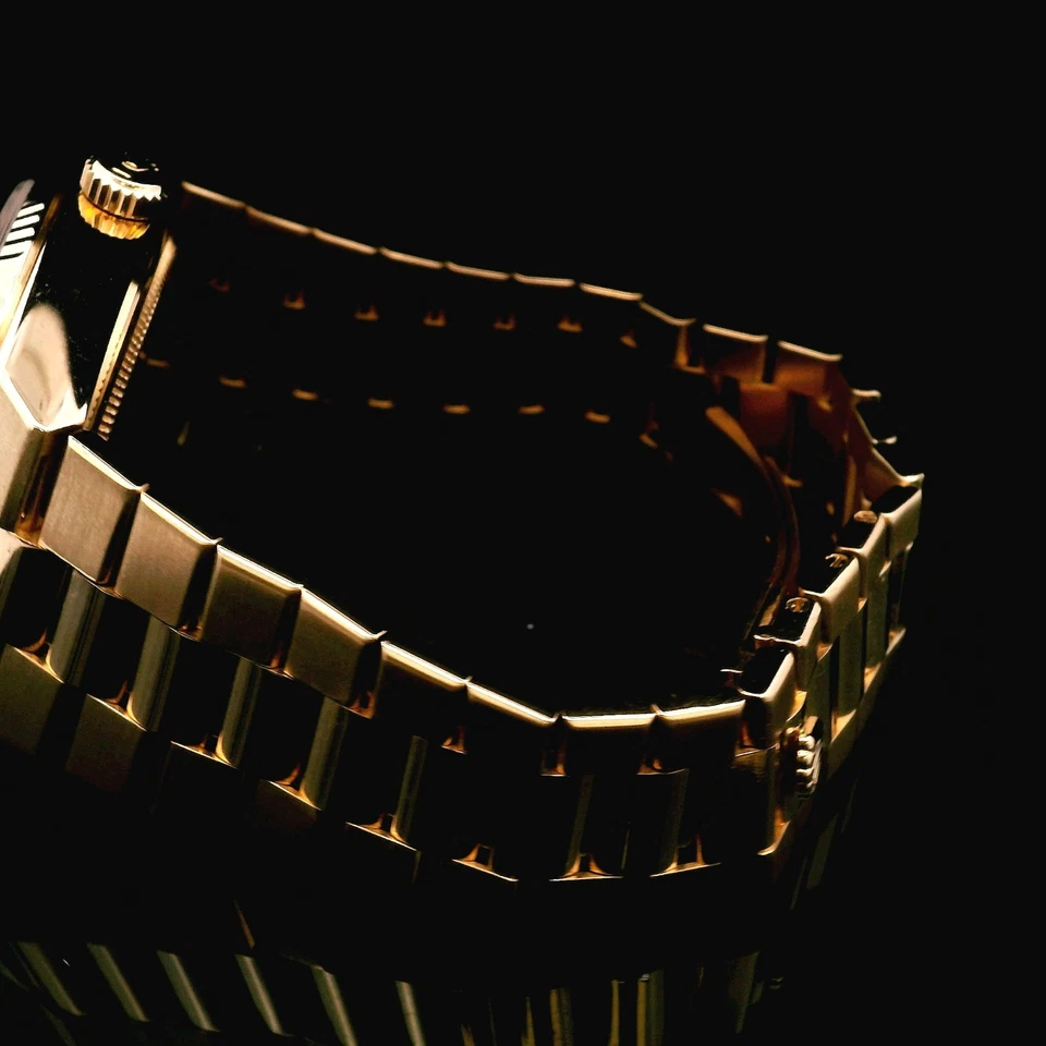 Vintage Rolex Day-Date OysterQuartz 19018 18k Yellow Gold Box 7" Wrist - Image 2 of 4