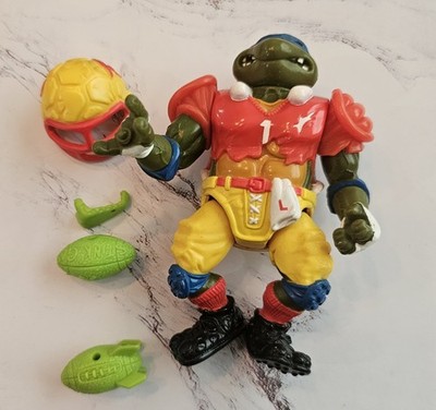 1991 Teenage Mutant Ninja Turtles TMNT TD Tossin Leo Action Figure 100% Complete