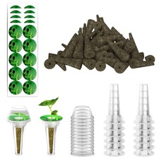 Haligo 124 pcs Seed Pod Kit for Aerogarden Grow Anything Kit for Indoor 0.25 per gallon