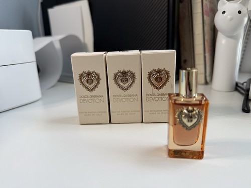 3 Pcs DOLCE&GABBANA Devotion Eau De Parfum Mini Splash 5ml/0.17 fl oz NEW IN BOX - Picture 2 of 5