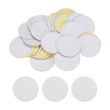 48pcs Round Adhesive Felt, 50mm 2" Craft Stickers Non-Woven Fabric White