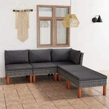 Garden Lounge Set Grey