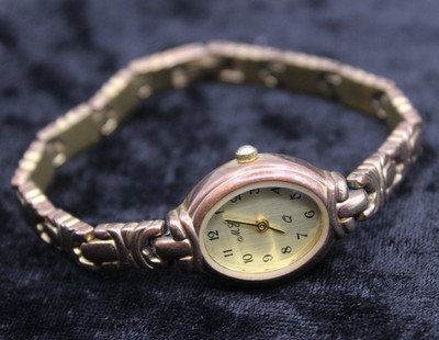 Vintage Damen Armbanduhr Quartz MG vergoldet