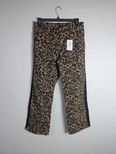 NWT Leon & Harper Phil Leopard Camel Pantalon Pants Size 44 FR
