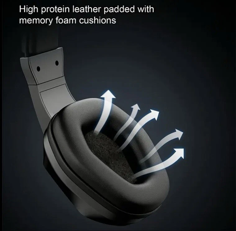 Cuffie Da Gaming, Bassa Latenza,Illuminazione LED,RGB, Cancellazione Del Rumore - Immagine 3 di 4