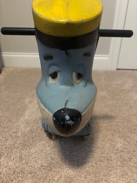 MUY RARO JUGUETE NIÑOS PASEO EN 1960 EXCLUSIVO HUCKLEBERRY HOUND CON SOMBRERO Foto 3 de 4