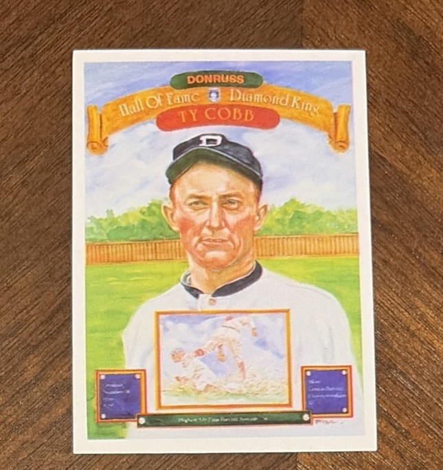1983 Donruss Ty Cobb #653 Puzzle Card Hall of Fame Diamond King Baseball Card