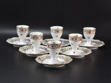 Eierbecher Durchbruch Porzellan Schumann Bavaria Arzberg Dekor Dresden 6 Stück