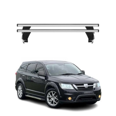 Top Roof Racks Cross Bars fits Dodge Journey 2011-2020 2Pcs Gray Aluminium