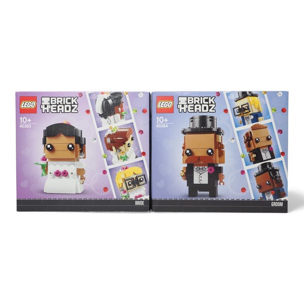 Lego Brickheadz Figuren Braut 40383 Und BräUtigam 40384 Set - Neu & Ovp-image