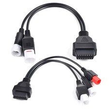 Motorcycle 3, 4 And 6 Pin to OBD2 Diagnostic Scanner Adapter Diagnostics Cable