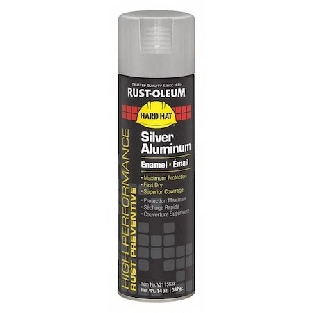 Rust-Oleum V2115838 Rust Preventative Spray Paint, Silver Aluminum, Gloss, - Picture 1 of 7