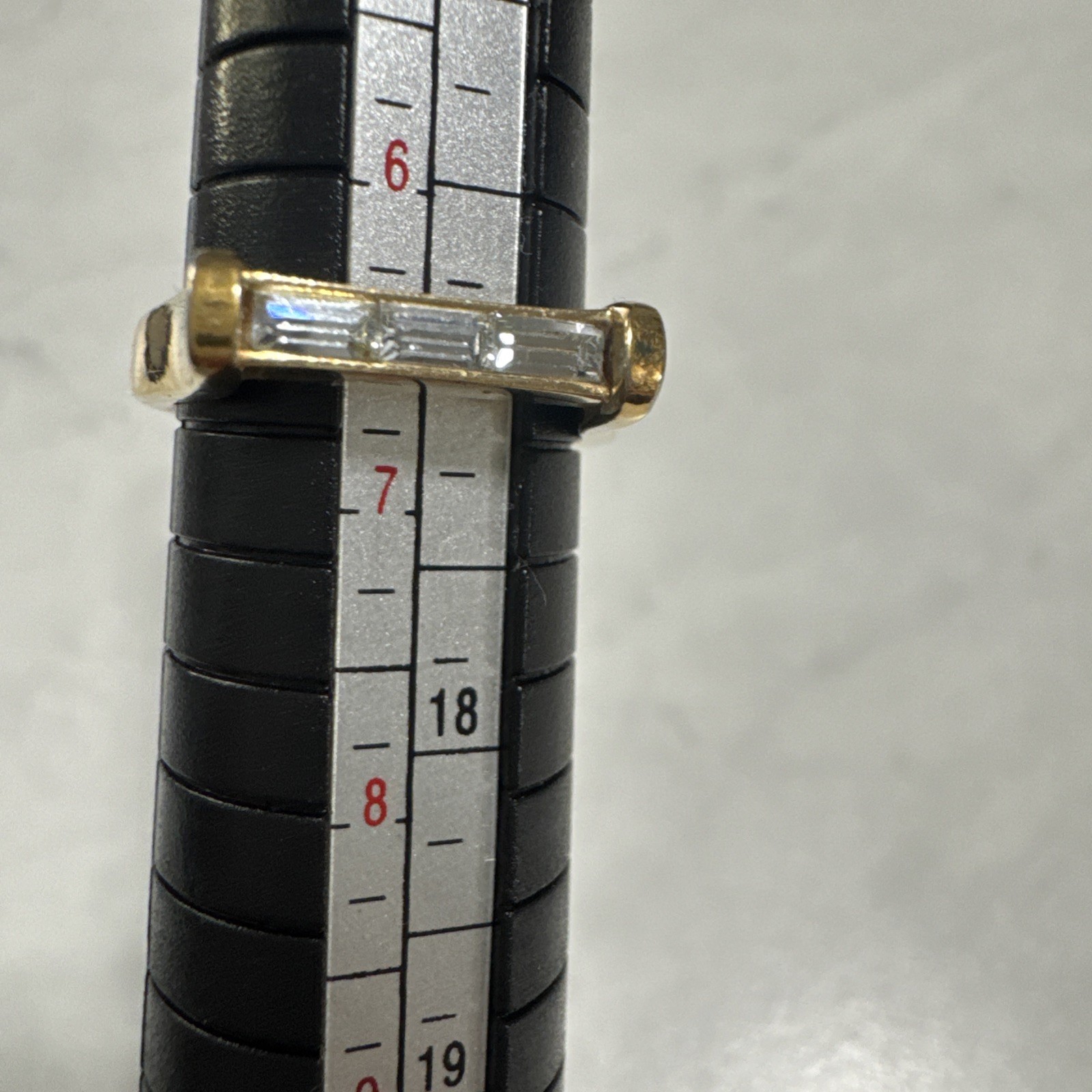 Ring Style Rectangular Rhinestone Ring Avon - image 1