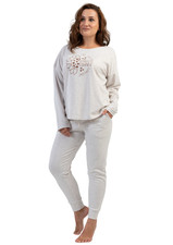 Vienetta Damenpyjama, warm, dick, Gr&ouml;&szlig;e 2XL, lang