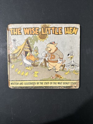 Walt Disney Studios The Wise Little Hen - 1935 Whitman HC Book E