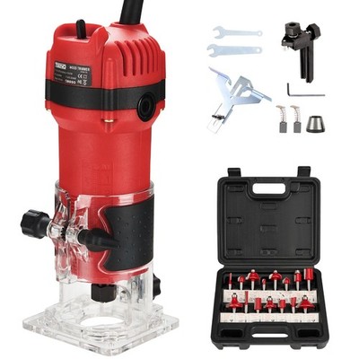 Wood Router, 6.5Amp 1.25HP Wood Routers for Woodworking, 800W Hand Wood Route...