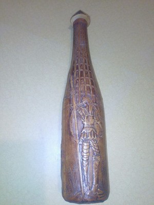 VINTAGE LEDERFLASCHE 40cm