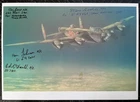 photograph of  Lancaster Bomber S for Sugar, Signed by WW 2 Veterans