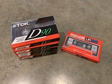 TDK D90 Maxell UR90 Cassette Tapes Lot Of 6 NEW Factory Sealed