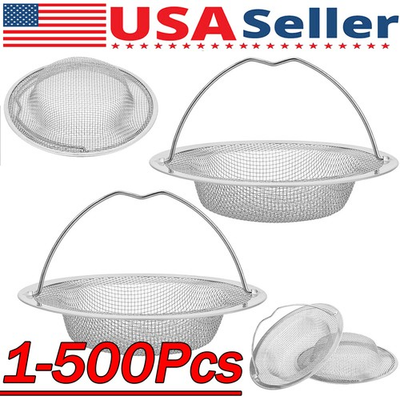 #ad Kitchen Sink Strainer Large Wide Rim 4.5quot; Stainless Steel Mesh Drain Filter $343.89