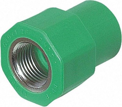 Aqua-Plus PP-R koppeling AG in wit