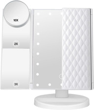 Makeup Mirror Vanity Mirror with Lights 1X 2X 3X 10X Magnification