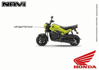 HONDA LEFT UPPER FORK COVER 2022-2025 NAVI NVA110B GENUINE OEM