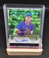 Ethan Holliday Auto Rookie Number /25 Colorado Rockies Baseball Prospect 