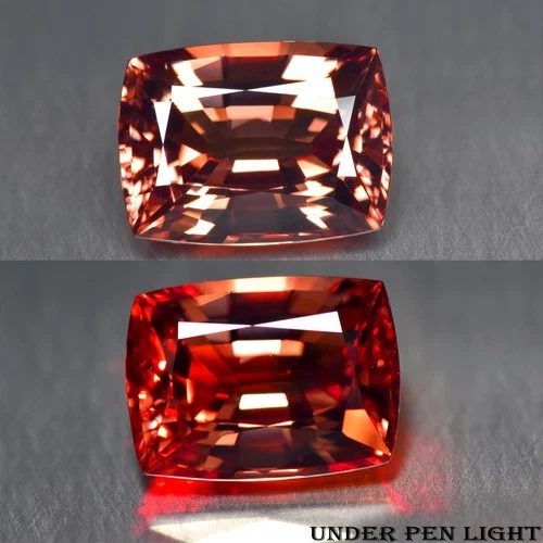 4.50Ct Rare! Genuine Quality Unheated Color Change Malaya Garnet _Tanzania