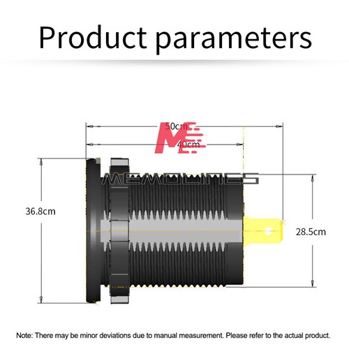 DC12V-24V QC 3.0 Motorcycle LED Light Panel Digital Voltmeter Display Monitoring - 第 17/30 張圖片