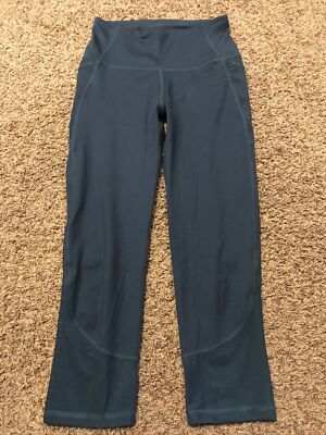 All In Motion Womens XS Green Polyester Blend Leggings Stretch B25