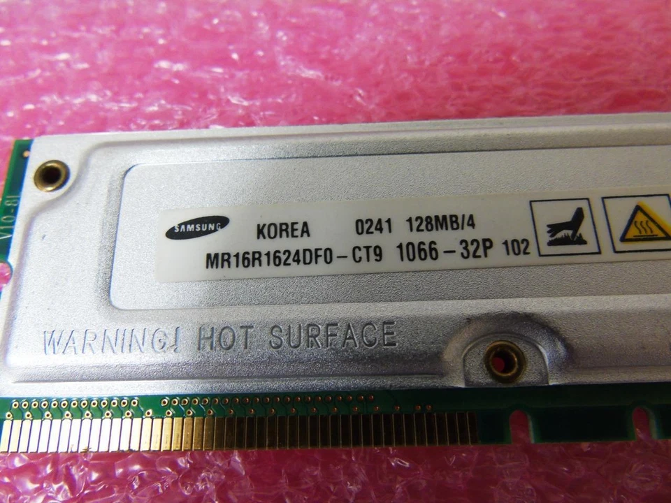 256MB (2x128MB) - Dell Samsung Desktop RAMBUS Memory -  MR16R1624DF0-CT9 - Image 3 of 4