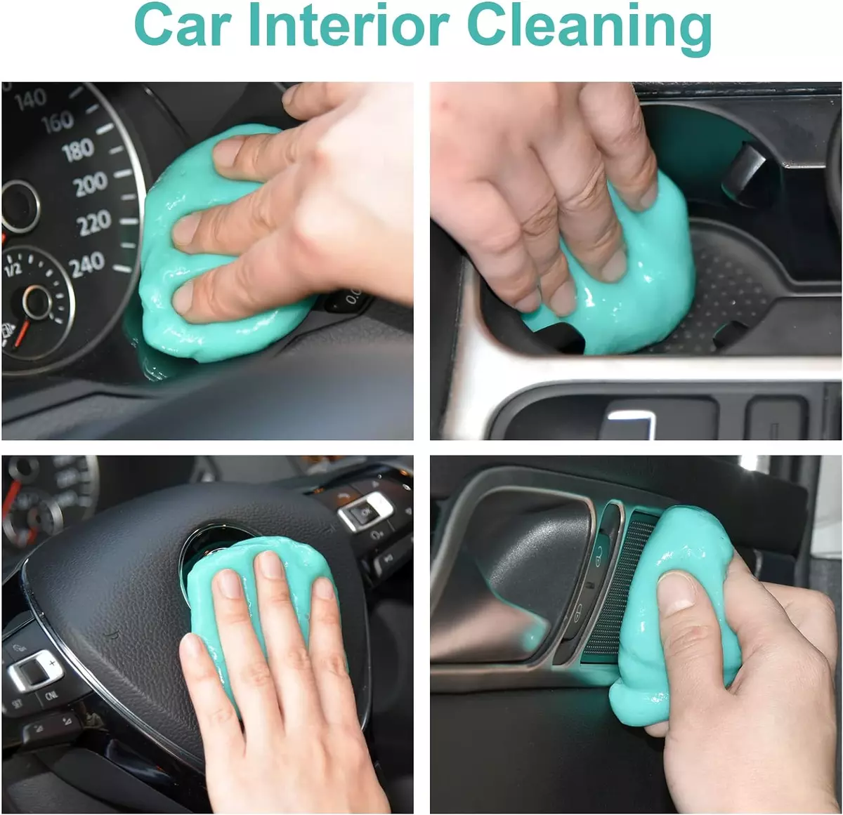 ASFSKY Car Cleaning Gel Putty Reusable Keyboard Cleaner Car Slime Cleaner  Dust