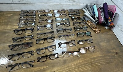 Readers Eyeglasses w/ Case Various Styles & Strengths - 57 Pair Pre Owned