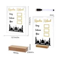 Ramadan Calendar,Ramadan Advent Calendar,Acrylic Countdown to Mubarak Eid Advent