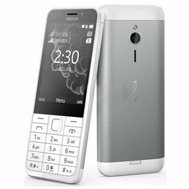 Telefono cellulare sbloccato Nokia 230 Dual SIM 2,8" 2MP MP3 Bluetooth 2G GSM 900/1800 - Immagine 2 di 4